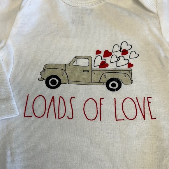Rae Dunn White 'Loads of Love' Bodysuit - Picture 3 of 4